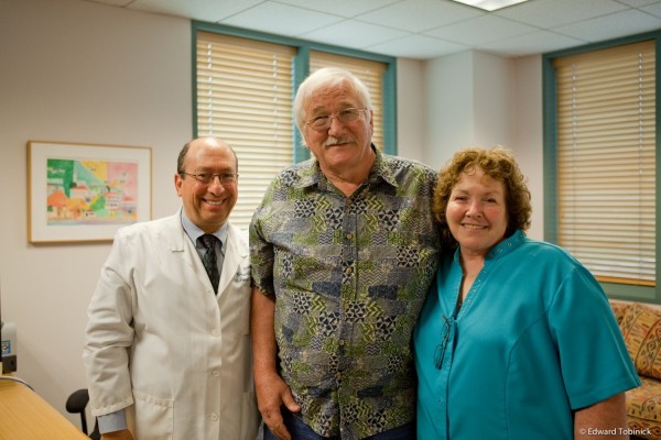 Charlie and Cheryll Giles with Dr. Tobinick at the INR 100 UCLA Medical Plaza July 11, 2013
